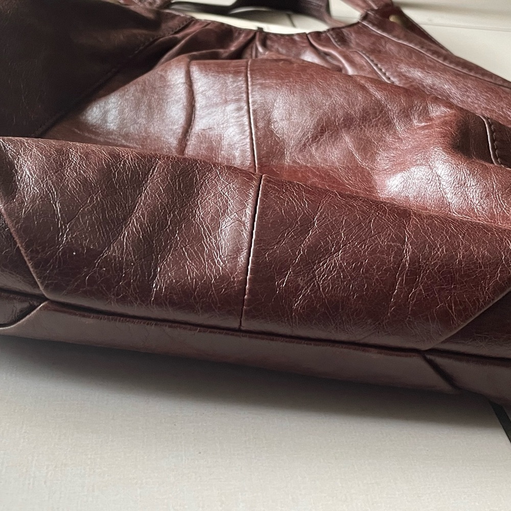 HOBO Brown Leather Tote Bag - Picture 5 of 10